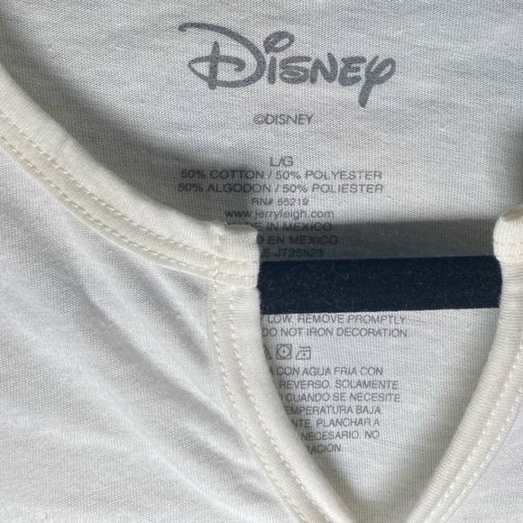 Disney 101 Dalmatians Puppy V Neck White Crop Top NWT - Picture 9 of 12